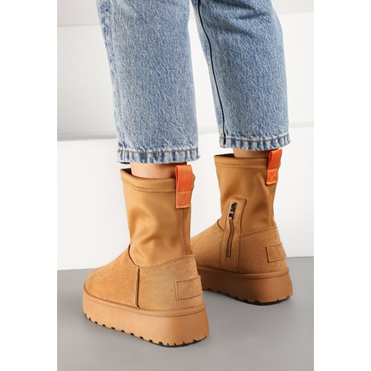 Śniegowce damskie Born2be bez zapięcia casual 