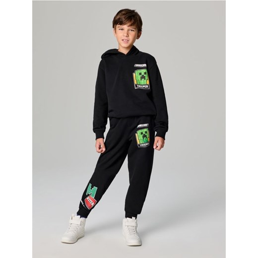 Sinsay - Spodnie dresowe Minecraft - czarny ze sklepu Sinsay w kategorii Spodnie chłopięce - zdjęcie 176043760