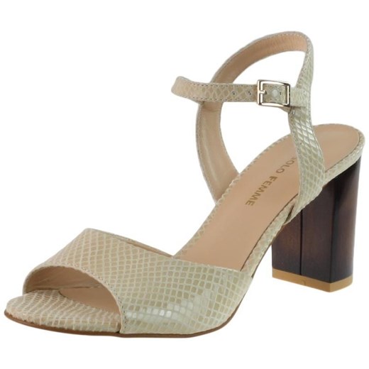 Sandały Solo Femme 82403  - Beżowe cozabuty-pl  sandały