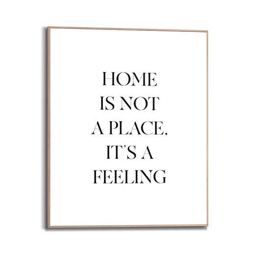 Orangewallz Druk artystyczny &quot;Home is a Feeling&quot; w ramce - 40 x 50 cm ze sklepu Limango Polska w kategorii Obrazy - zdjęcie 176046830