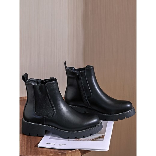 Botki Sixth Sens bez zapięcia jesienne 