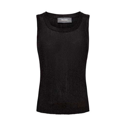 MOS MOSH Damski top z dzianiny - MMRelena Imanja Kobiety czarny jednolity ze sklepu vangraaf w kategorii Bluzki damskie - zdjęcie 176049994