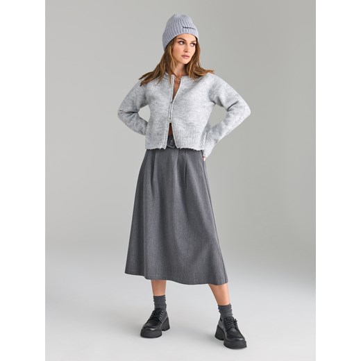 Sinsay - Spódnica midi - szary Sinsay XXS Sinsay