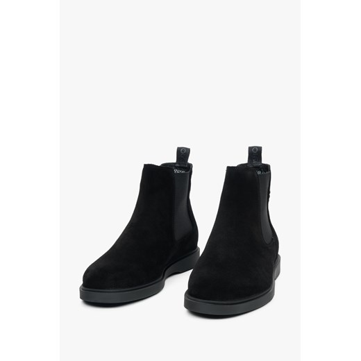 Buty zimowe męskie Estro welurowe bez zapięcia