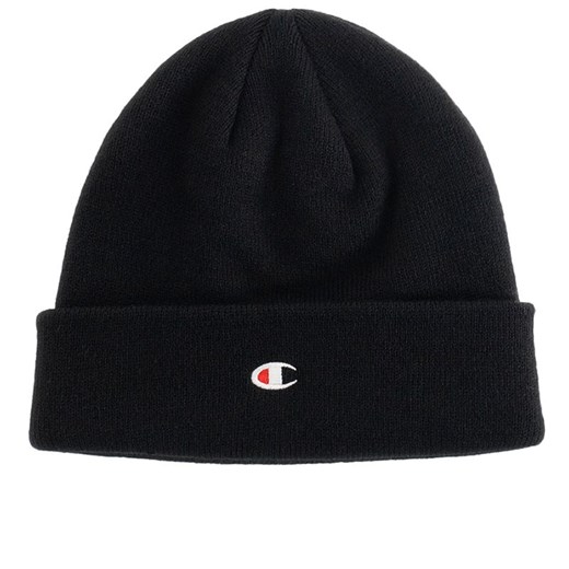 Czapka Champion C Logo 806065-KK001 - czarna ze sklepu streetstyle24.pl w kategorii Czapki zimowe męskie - zdjęcie 176054542