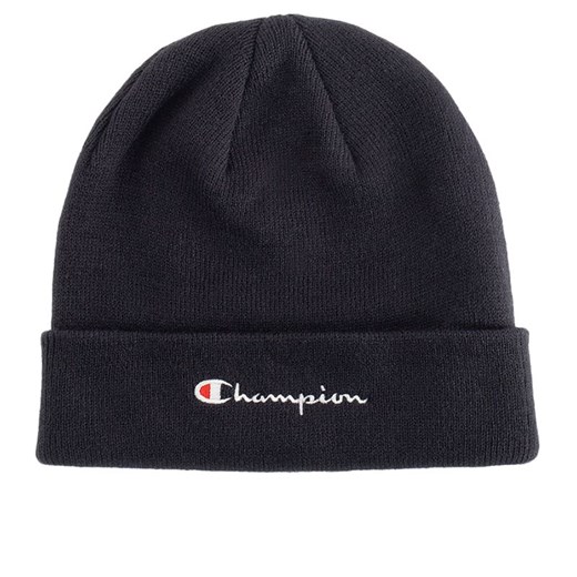 Czapka Champion Script Logo Beanie 806064-BS501 - granatowa ze sklepu streetstyle24.pl w kategorii Czapki zimowe męskie - zdjęcie 176054551