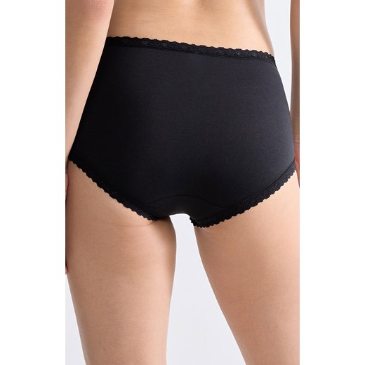 Sloggi figi damskie 24/7 Cotton Lace Midi 10167194-0004, Kolor czarny, Rozmiar 38, Sloggi ze sklepu Intymna w kategorii Majtki damskie - zdjęcie 176054702