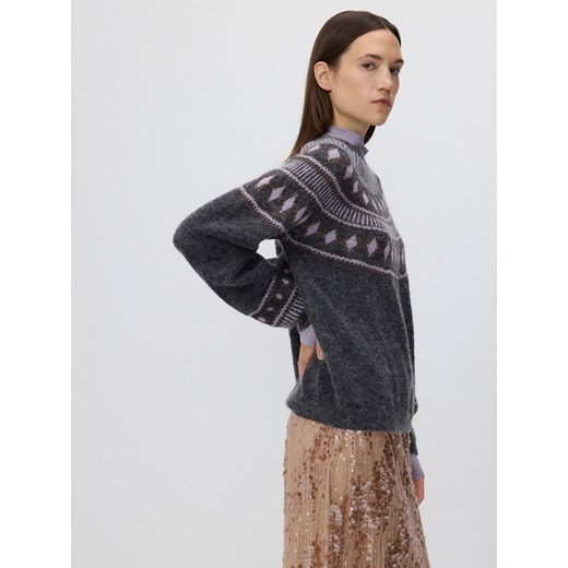 Reserved - Sweter z dodatkiem moheru - wielobarwny Reserved S Reserved