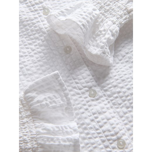 Reserved - Bawełniana koszula - złamana biel ze sklepu Reserved w kategorii Koszule dziewczęce - zdjęcie 176059004