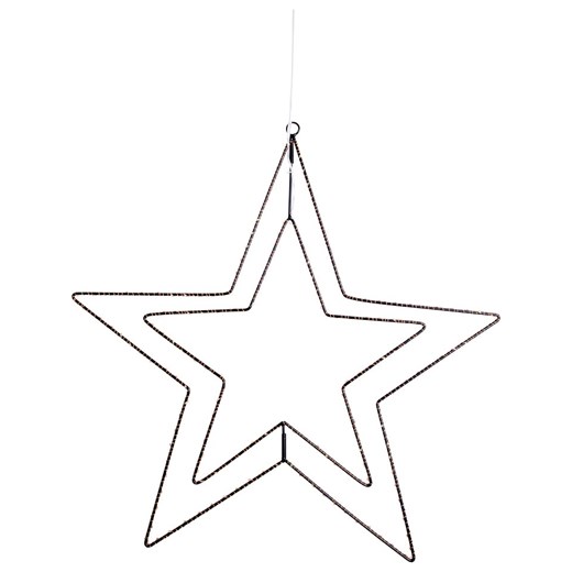 näve Lampa dekoracyjna LED w kolorze czarnym - Ø 38 cm ze sklepu Limango Polska w kategorii Dekoracje bożonarodzeniowe - zdjęcie 176060834