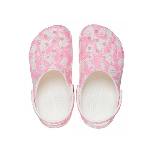 Klapki dziecięce Crocs z gumy różowe 