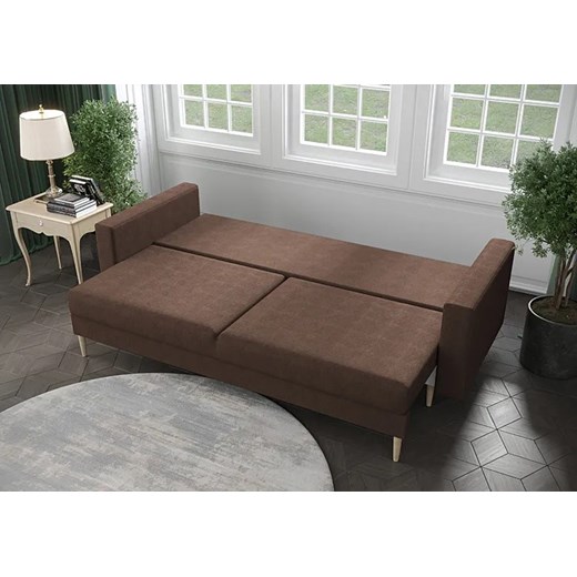 Różowa sofa rozkładana - Diamante Elior One Size Edinos.pl