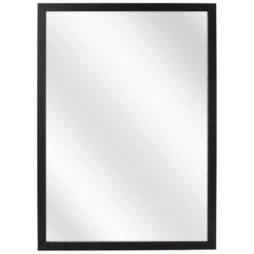 Czarne lustro wiszące w drewnianej ramie N4-S58 ze sklepu Edinos.pl w kategorii Lustra - zdjęcie 176065570