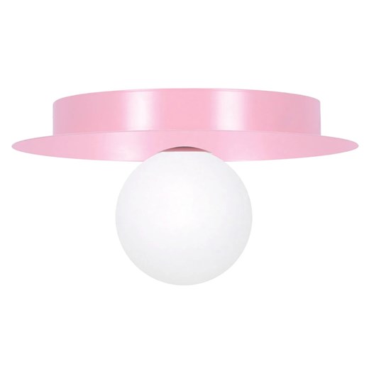Różowa okrągła lampa sufitowa plafon - A678 G7-W95 ze sklepu Edinos.pl w kategorii Lampy sufitowe - zdjęcie 176065842