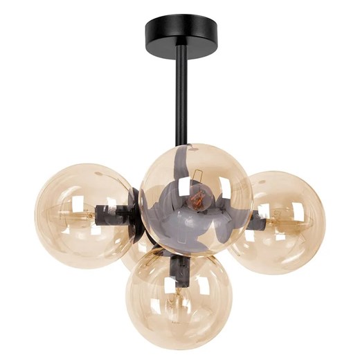 Bursztynowa pięciopunktowa lampa sufitowa - A688 R5-E11 ze sklepu Edinos.pl w kategorii Lampy sufitowe - zdjęcie 176066110
