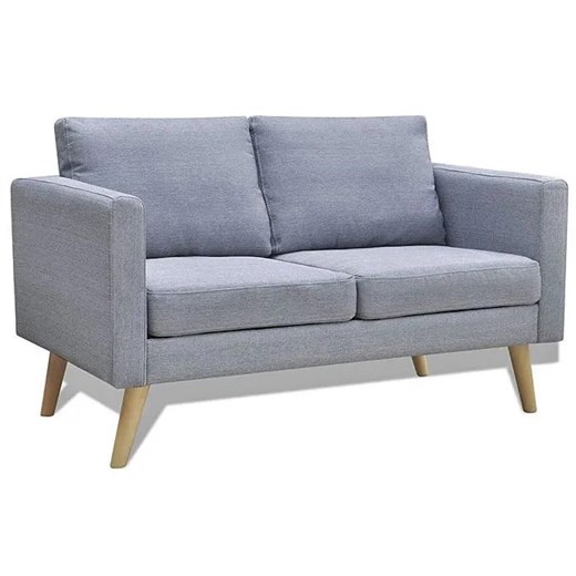 Sofa dwuosobowa Imex 2S - jasnoszara ze sklepu Edinos.pl w kategorii Sofy i kanapy - zdjęcie 176066294