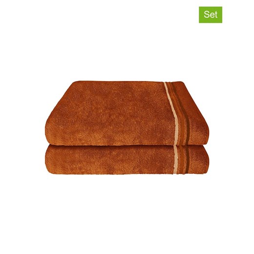 Schiesser Ręczniki prysznicowe (2 szt.) "Skyline" w kolorze pomarańczowym - id: 15737549 - marki Schiesser - 176067260 Schiesser Ręczniki prysznicowe (2 szt.) "Skyline" w kolorze pomarańczowym ze sklepu Limango Polska w kategorii Ręczniki - zdjęcie 176067260