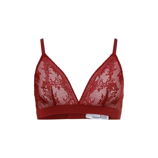Tommy Hilfiger Biustonosz damski na fiszbinach Kobiety Koronka bordowy jednolity ze sklepu vangraaf w kategorii Biustonosze - zdjęcie 176070090