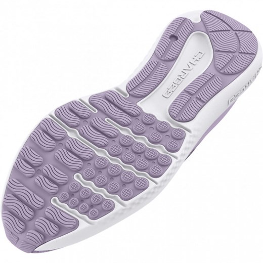Under Armour buty sportowe damskie do biegania fioletowe sznurowane wiosenne