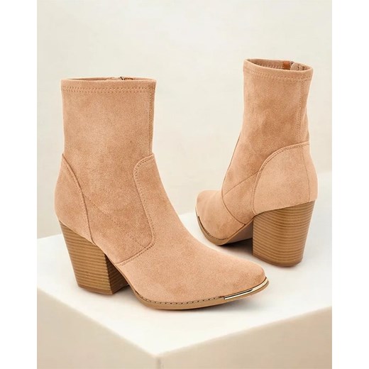 Botki Royalfashion.pl na zamek eleganckie 