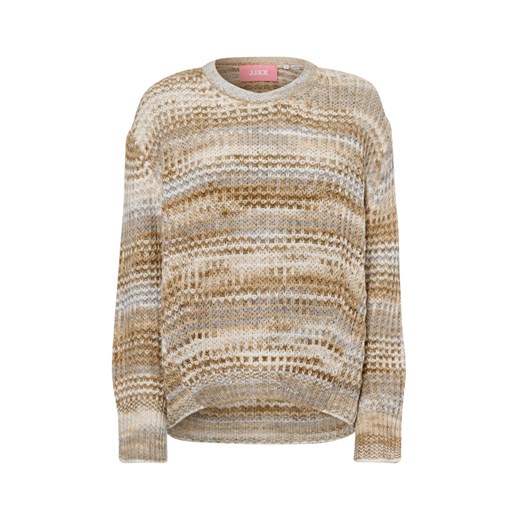 JJXX Damski sweter z dzianiny - JXSimone Kobiety Sztuczne włókno beżowy w paski ze sklepu vangraaf w kategorii Swetry damskie - zdjęcie 176073912