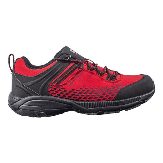 Buty trekkingowe męskie na grubej podeszwie DK czerwone czarne ze sklepu ButyModne.pl w kategorii Buty trekkingowe męskie - zdjęcie 176077892