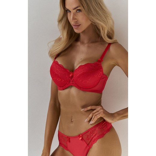 Czerwone stringi damskie Vesta, Kolor czerwony, Rozmiar S, PariPari Lingerie ze sklepu Primodo w kategorii Majtki damskie - zdjęcie 176079433