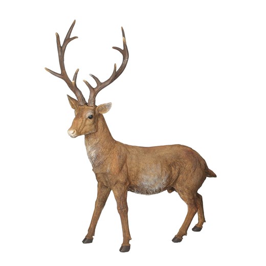 Figurka Deer 56x20x69 cm brown ze sklepu dekoria.pl w kategorii Dekoracje bożonarodzeniowe - zdjęcie 176080780