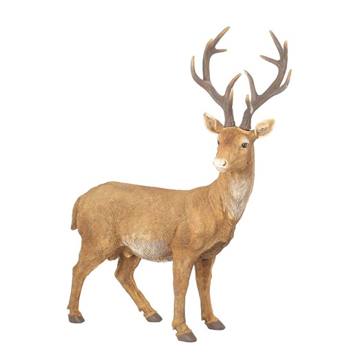 Figurka Deer 50x20x54 cm brown ze sklepu dekoria.pl w kategorii Dekoracje bożonarodzeniowe - zdjęcie 176080783