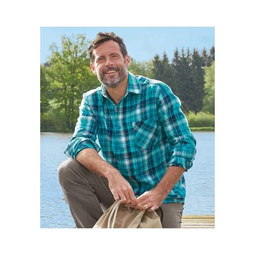 Koszula flanelowa w kratę Great Lakes ze sklepu Atlas For Men w kategorii Koszule męskie - zdjęcie 176081153