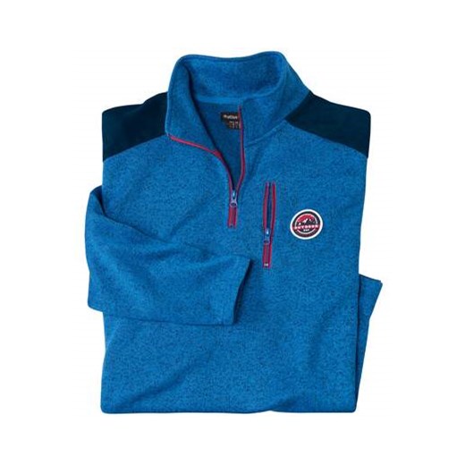 Melanżowa bluza z moltonu Outdoor ze sklepu Atlas For Men w kategorii Bluzy męskie - zdjęcie 176081154