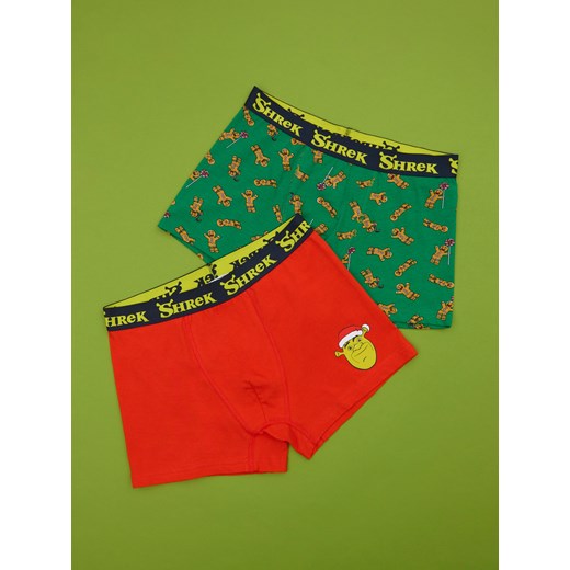 Sinsay - Bokserki 2 pack Shrek - wielobarwny Sinsay L Sinsay