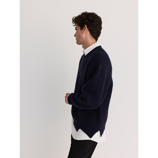 Reserved - Strukturalny sweter - granatowy Reserved S Reserved