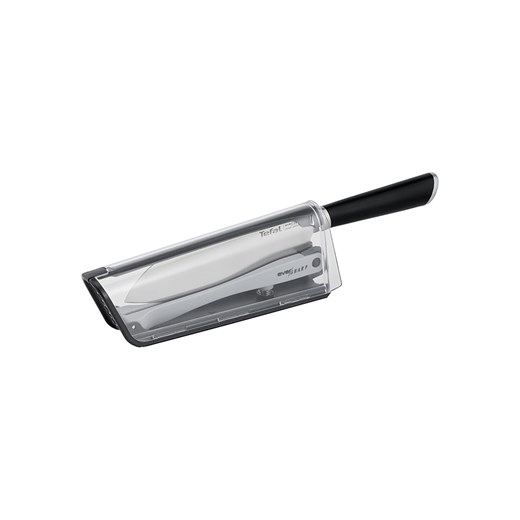 Tefal Nóż santoku &quot;Ever sharp&quot; w kolorze czarnym - dł. 16,5 cm ze sklepu Limango Polska w kategorii Noże kuchenne - zdjęcie 176083621