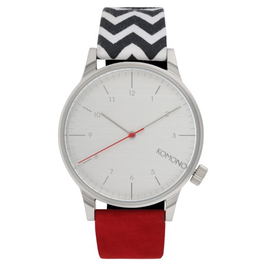 Komono WINSTON GALORE Zegarek red/black/silver zalando  analogowy