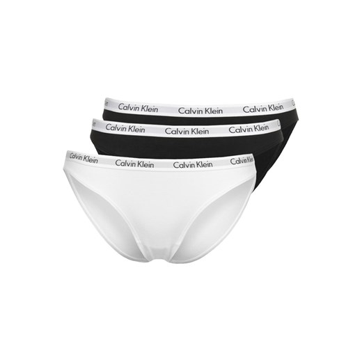 Calvin Klein Underwear CAROUSEL 3 PACK  Figi black/white zalando  abstrakcyjne wzory