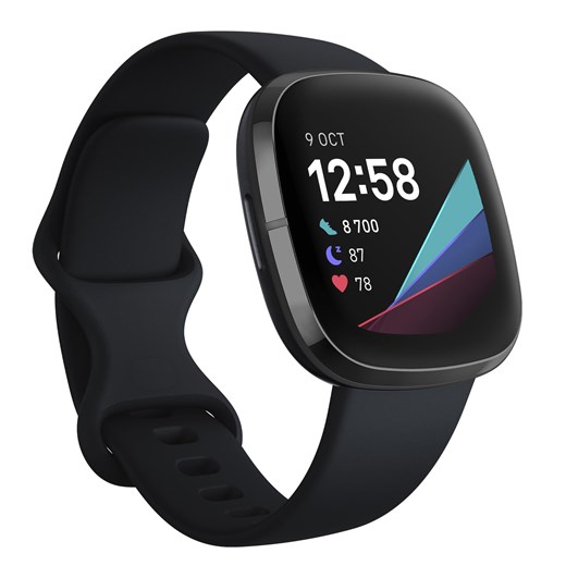Second Life - Zegarek smartwatch Fitbit Sense black - Stan Doskonały Decathlon