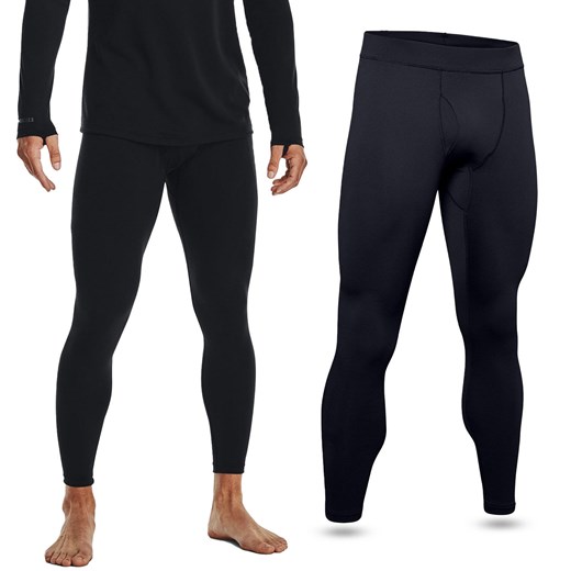 Legginsy termoaktywne męskie UNDER ARMOUR szybkoschnące termiczne ze sklepu Decathlon w kategorii Spodnie męskie - zdjęcie 176137430