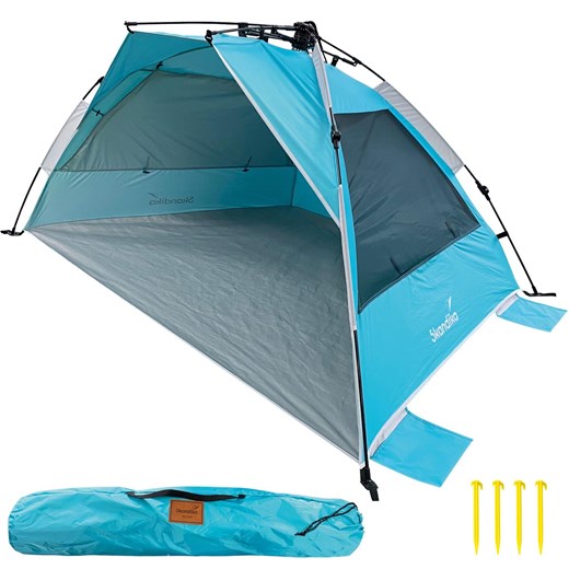 Namiot plażowy budka kempingowa Skal, UPF 80+, panoramiczne okna Skandika Decathlon