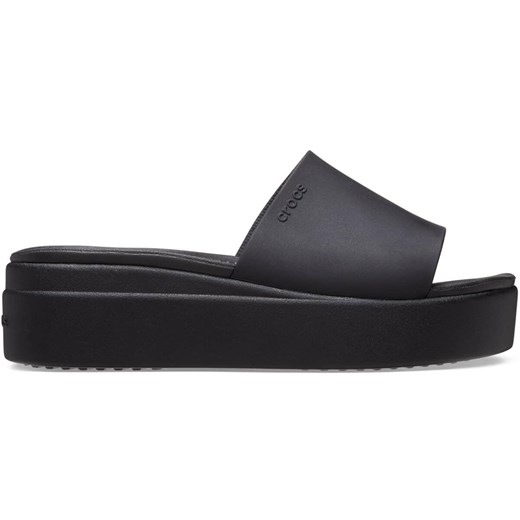 Klapki damskie Crocs na platformie z gumy 