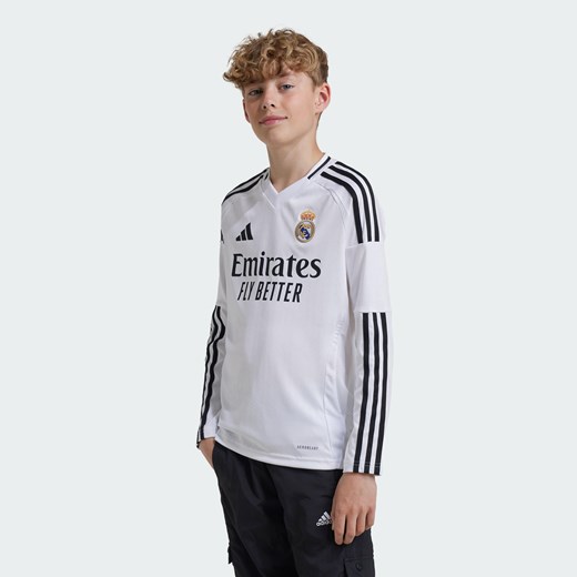 Koszulka Real Madrid 24/25 Long Sleeve Home Kids ze sklepu Decathlon w kategorii Stroje piłkarskie - zdjęcie 176161250