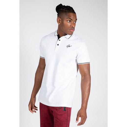 Delano Polo- Biały/Czarny - M ze sklepu Decathlon w kategorii T-shirty męskie - zdjęcie 176186683