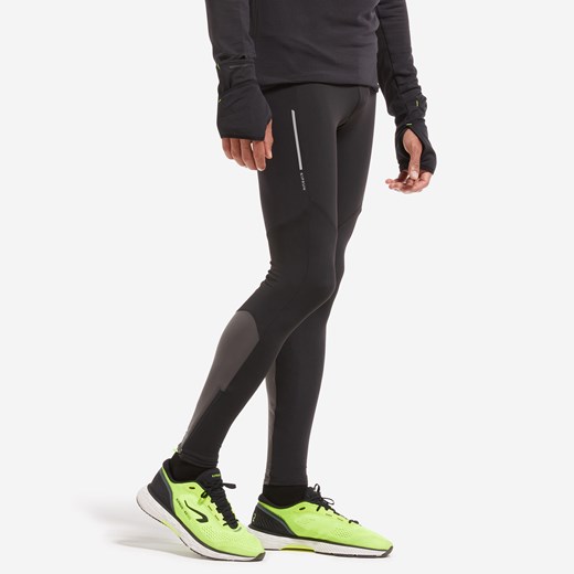 Legginsy do biegania męskie Kiprun Run 500 ocieplane Kiprun 48 XL okazyjna cena Decathlon