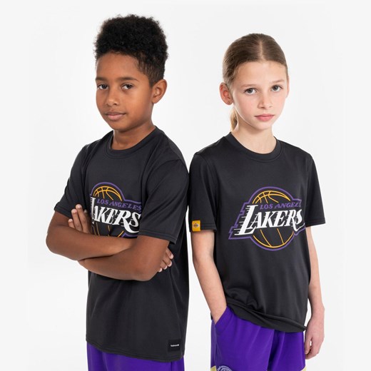 Koszulka do gry w koszykówkę dla dzieci Tarmak NBA Lakers TS 900 ze sklepu Decathlon w kategorii T-shirty chłopięce - zdjęcie 176224272