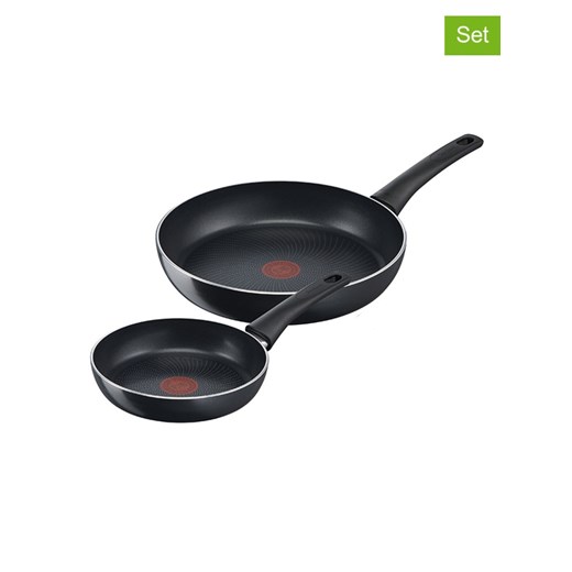 Tefal Patelnie (2 szt.) &quot;Generous Cook&quot; w kolorze czarnym ze sklepu Limango Polska w kategorii Garnki - zdjęcie 176230683