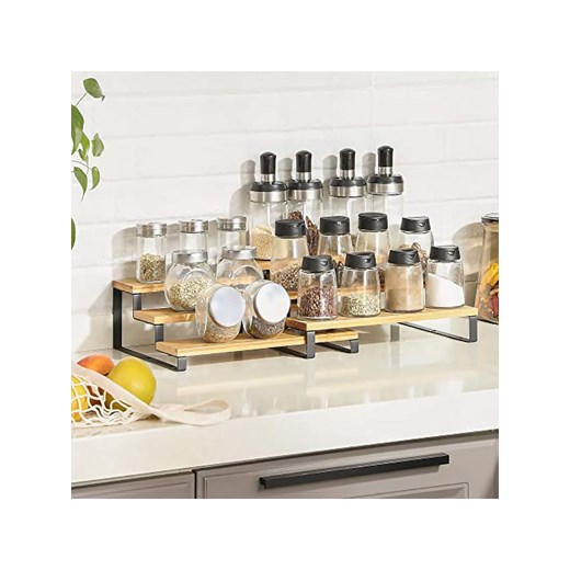 Songmics Regały (2 szt.) w kolorze jasnobrązowo-czarnym na przyprawy Songmics onesize okazja Limango Polska