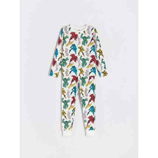 Reserved - Dwuczęściowa piżama MARVEL - złamana biel ze sklepu Reserved w kategorii Piżamy dziecięce - zdjęcie 176238372