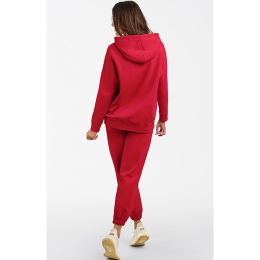 Bluza damska z kapturem na długi rękaw Viva, Kolor karmazynowy, Rozmiar L, Italian Fashion ze sklepu Primodo w kategorii Bluzy damskie - zdjęcie 176245060