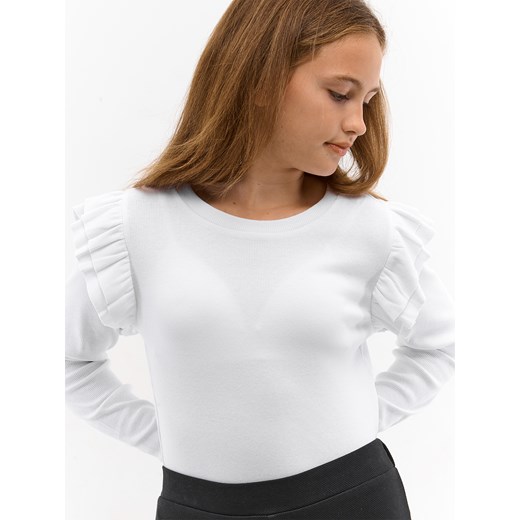 Biała bluzka dziewczęca Gate na lato 