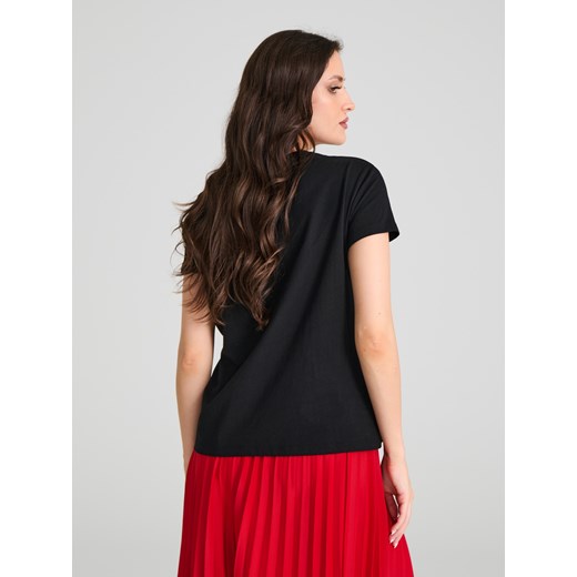 Sinsay - Koszulka świąteczna - czarny Sinsay M Sinsay